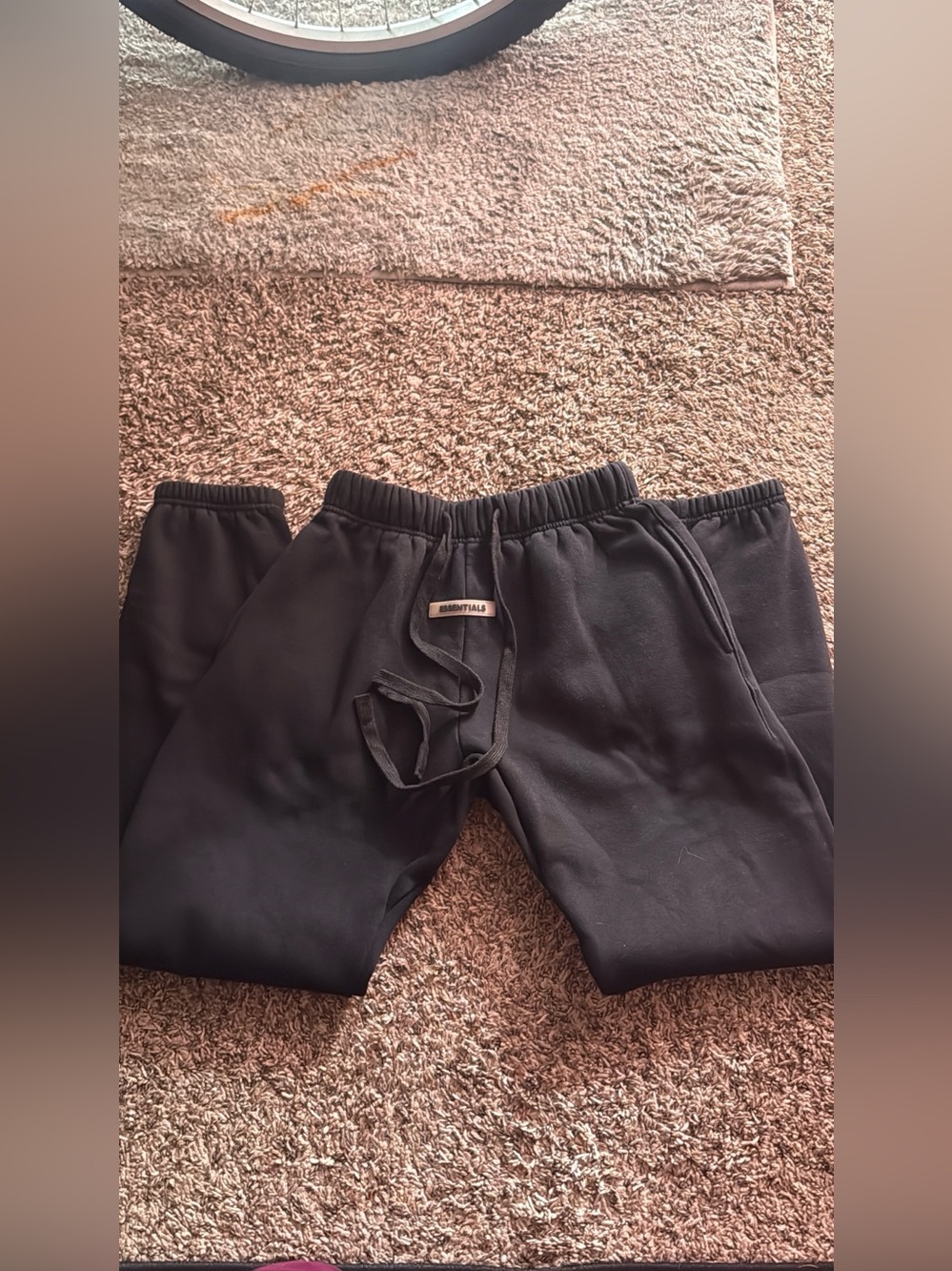 Fear of God Black Drawstring Sweatpants